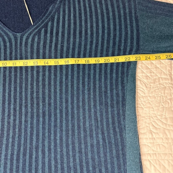 Smartwool Shadow Pine Colorblock Sweater Twilight Blue Heather Women’s Size XL - Picture 12 of 13